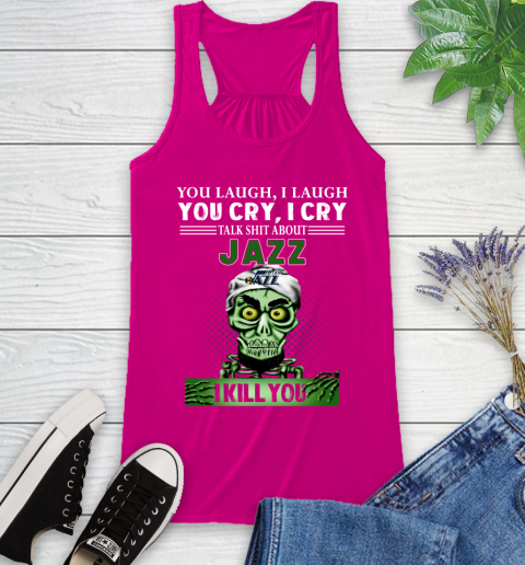 NBA Talk Shit About Utah Jazz I Kill You Achmed The Dead Terrorist Jeffrey Dunham Basketball Racerback Tank 7