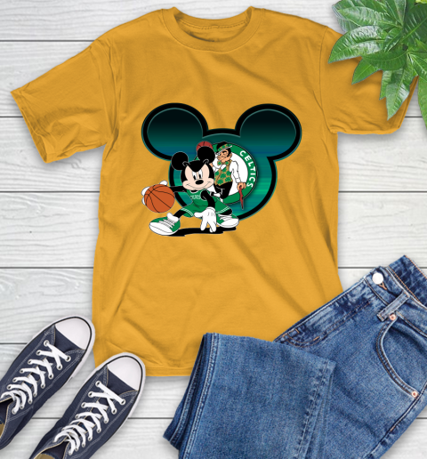 NBA Boston Celtics Mickey Mouse Disney Basketball T-Shirt 3