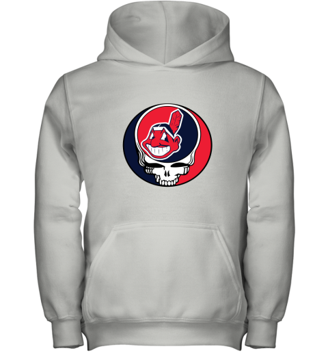 Cleveland Indians The Grateful Dead Baseball MLB Mashup Youth Hoodie