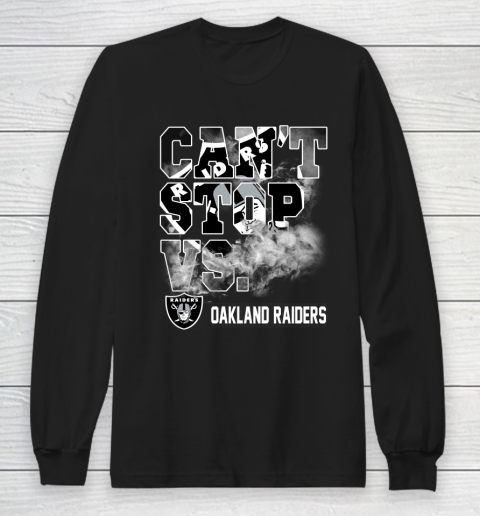 NFL Oakland Raiders Can't Stop Vs Long Sleeve T-Shirt