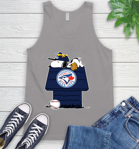 MLB Toronto Blue Jays Snoopy Woodstock The Peanuts Movie Baseball T Shirt Tank Top 4