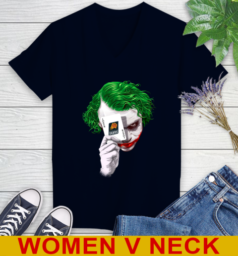 Phoenix Suns NBA Basketball Joker Card Shirt Women's V-Neck T-Shirt 2