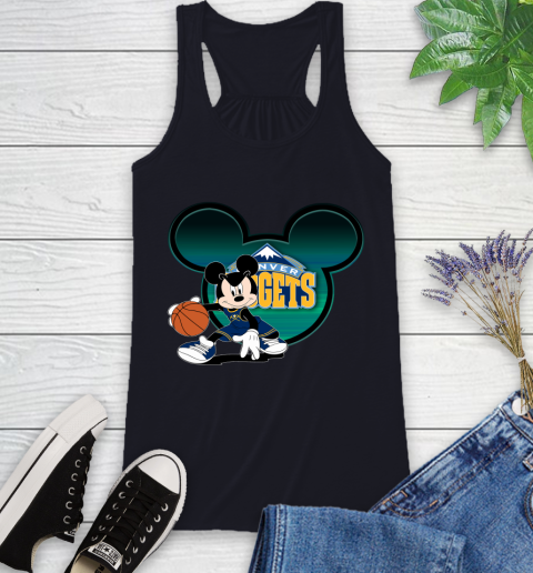 NBA Denver Nuggets Mickey Mouse Disney Basketball Racerback Tank 10