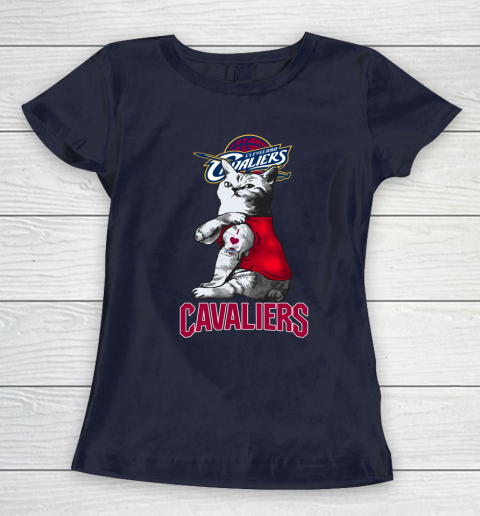 NBA Basketball My Cat Loves Cleveland Cavaliers Women's T-Shirt 2