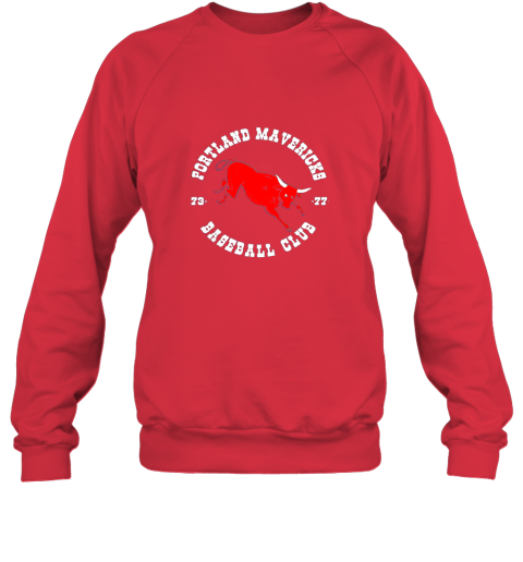 ujky portland shirt cows mavericks baseball vintage for awesome sweatshirt 35 front red
