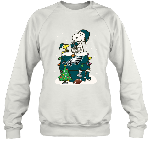 A Happy Christmas With Philadelphia Eagles Snoopy Sweatshirt