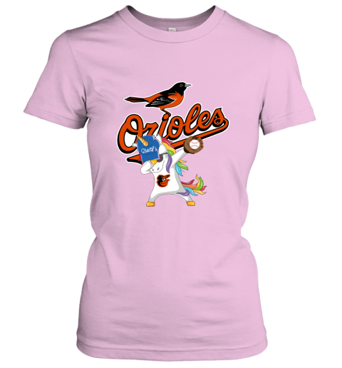 Hip Hop Dabbing Unicorn Flippin Love Baltimore Orioles Women's T-Shirt