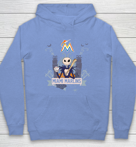 MLB Miami Marlins Baseball Jack Skellington Halloween Hoodie 8