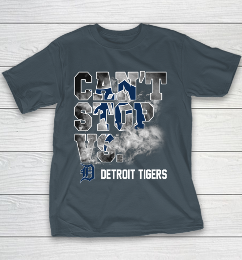 MLB Detroit Tigers Baseball Can't Stop Vs Detroit Tigers Youth T-Shirt 5