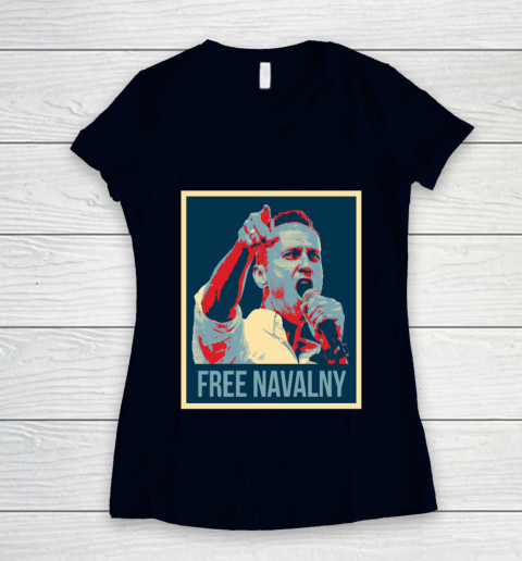 Free Navalny Shirts Women's V-Neck T-Shirt 2