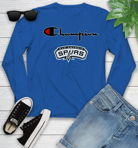 NBA Basketball San Antonio Spurs Champion Shirt Youth Long Sleeve 7