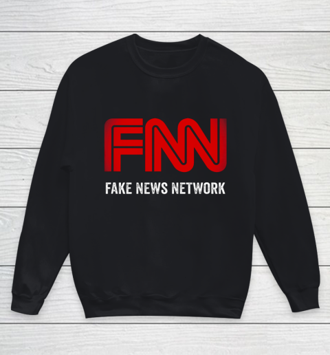FNN The Fake News Network Funny Trump Quote Youth Sweatshirt