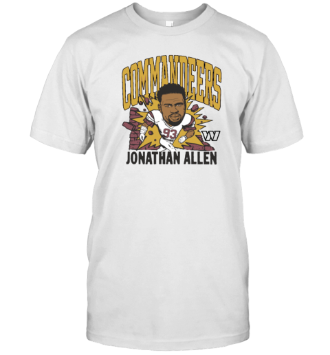 Nfl Washington Commanders Jonathan Allen T-Shirt