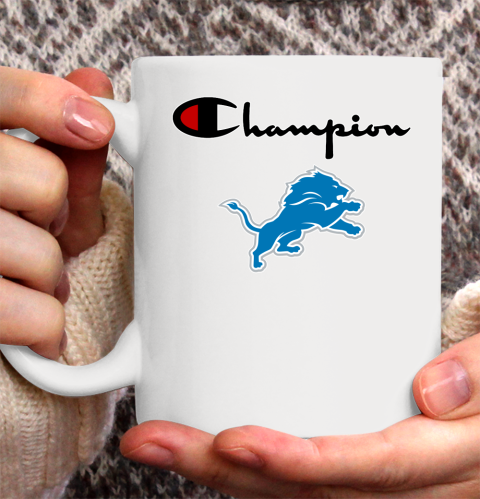 NFL Football Detroit Lions Champion Shirt Ceramic Mug 11oz