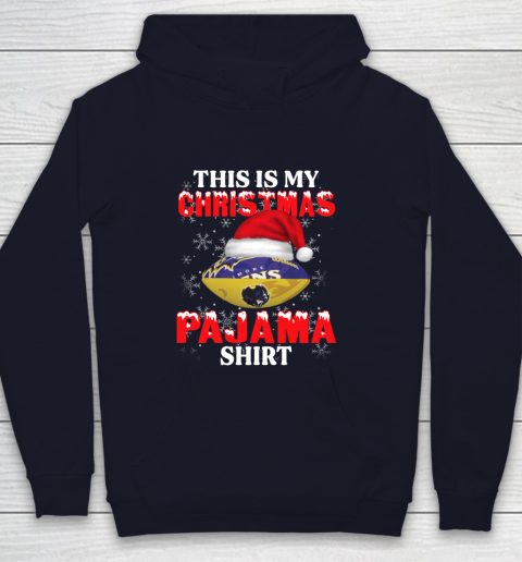 Baltimore Ravens This Is My Christmas Pajama Shirt NFL Youth Hoodie 2