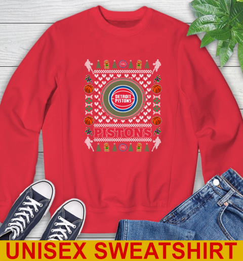 Detroit Pistons Merry Christmas NBA Basketball Loyal Fan Sweatshirt - Image 13