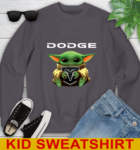 Star Wars Baby Yoda Hugs Dodge Car Shirt 113