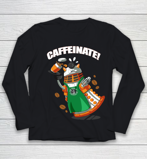 Doctor Who Shirt Caffeinate Doctor Who Youth Long Sleeve
