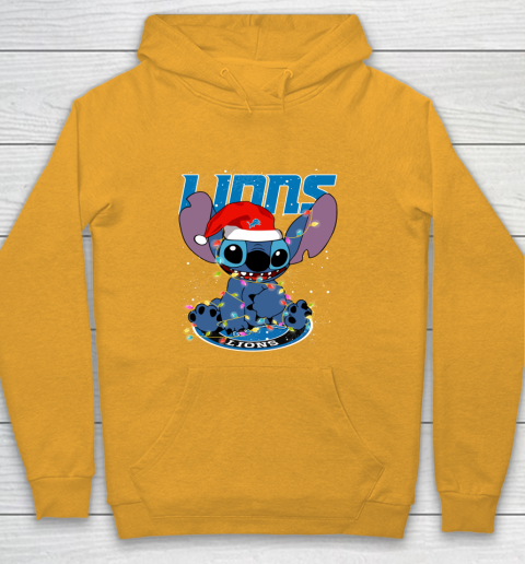 Detroit Lions NFL Football noel stitch Christmas Youth Hoodie 2