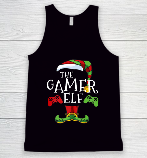 Gamer Elf Family Matching Christmas Funny Gaming Pajama Tank Top