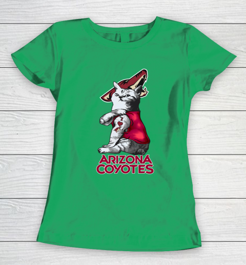 NHL My Cat Loves Arizona Coyotes Hockey Women's T-Shirt 5