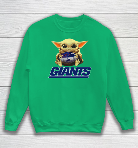 NFL Football New York Giants Baby Yoda Star Wars Shirt Youth Hoodie