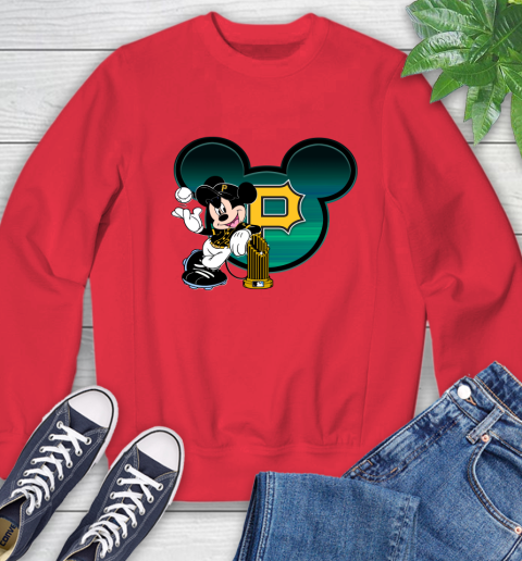 MLB Pittsburgh Pirates The Commissioner's Trophy Mickey Mouse Disney Sweatshirt 10