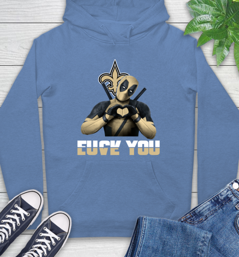 NHL New Orleans Saints Deadpool Love You Fuck You Football Sports Hoodie 11