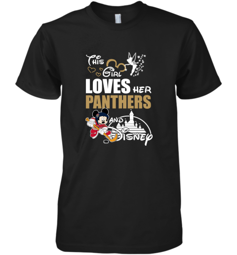 This Girl Love Her Florida Panthers And Mickey Disney Shirts Premium Men's T-Shirt