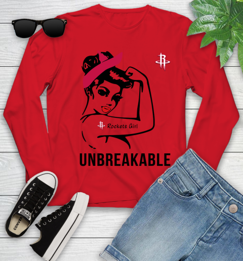 NBA Houston Rockets Girl Unbreakable Basketball Sports Youth Long Sleeve 8