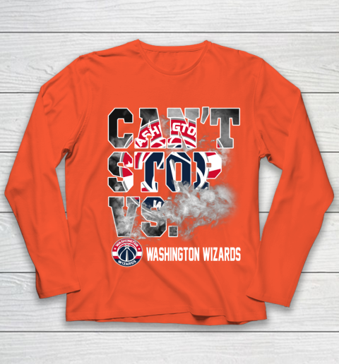 NBA Washington Wizards Basketball Can't Stop Vs Youth Long Sleeve 3