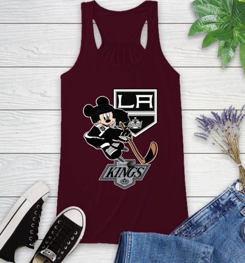 Los Angeles Kings Mickey Mouse Disney Hockey T Shirt Racerback Tank 3