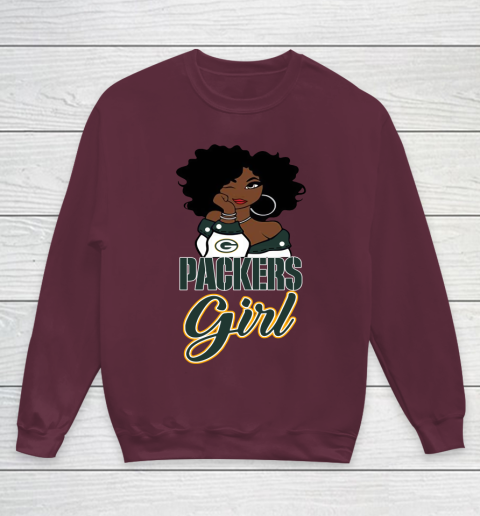Green Bay Packers Girl NFL Youth Sweatshirt 5
