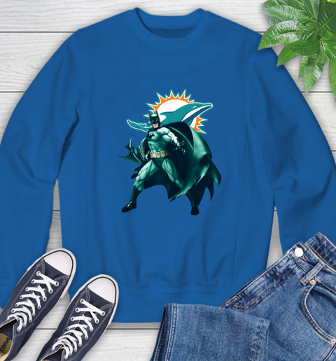 NFL Batman Football Sports Miami Dolphins Sweatshirt 8