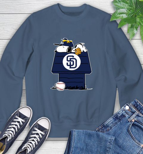MLB San Diego Padres Snoopy Woodstock The Peanuts Movie Baseball T Shirt Sweatshirt 7