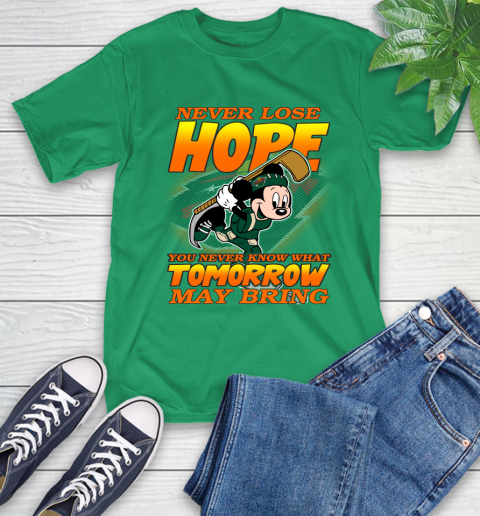 Minnesota Wild NHL Hockey ootball Mickey Disney Never Lose Hope T-Shirt 7