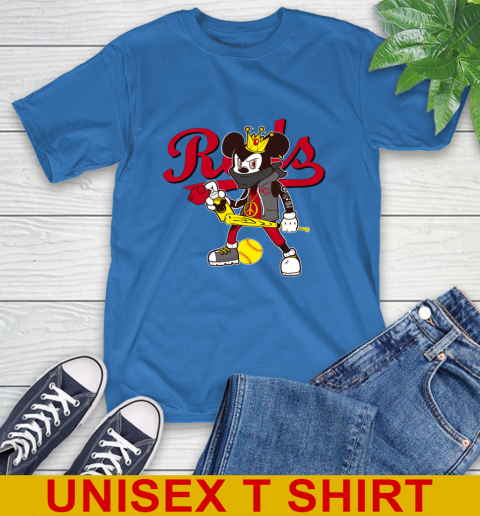 Cincinnati Reds MLB Baseball Mickey Peace Sign Sports T-Shirt 9