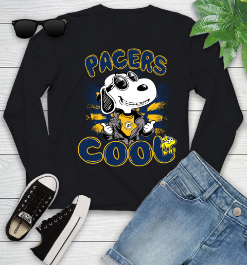 NBA Basketball Indiana Pacers Cool Snoopy Shirt Youth Long Sleeve