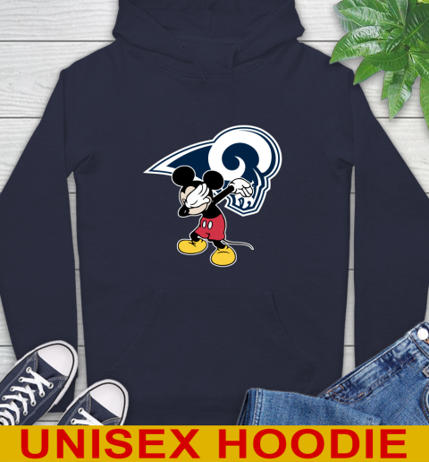 Los Angeles Rams NFL Football Dabbing Mickey Disney Sports Hoodie 4