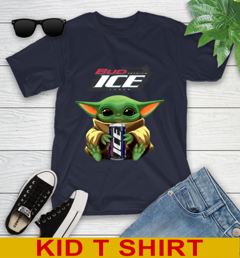 Star Wars Baby Yoda Hugs Bud Ice Beer Shirt 103