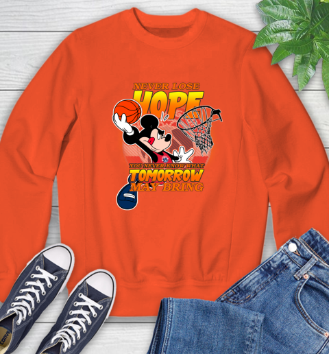 Washington Wizards NBA Basketball Mickey Disney Never Lose Hope Sweatshirt 3