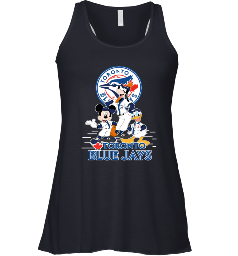 Toronto Blue Jays Mickey Donald And Goofy Baseball Racerback Tank