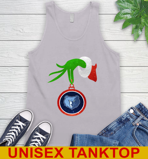 Memphis Grizzlies Grinch Merry Christmas NBA Basketball Tank Top 4