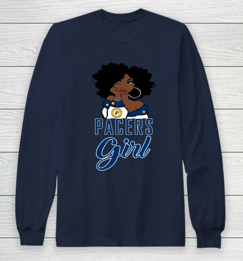 Indiana Pacers Girl NBA Long Sleeve T-Shirt 4