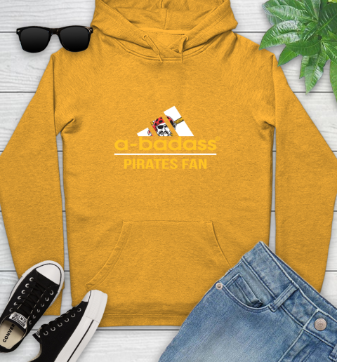 MLB A Badass Pittsburgh Pirates Fan Adidas Baseball Sports Youth Hoodie 2