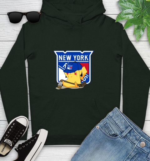 NHL Pikachu Hockey Sports New York Rangers Youth Hoodie 13