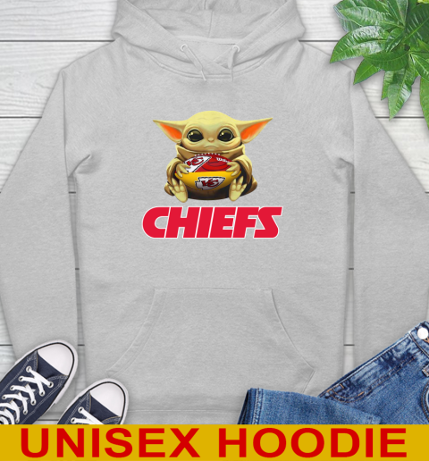 NFL Football Kansas City Chiefs Baby Yoda Star Wars Shirt Hoodie 6