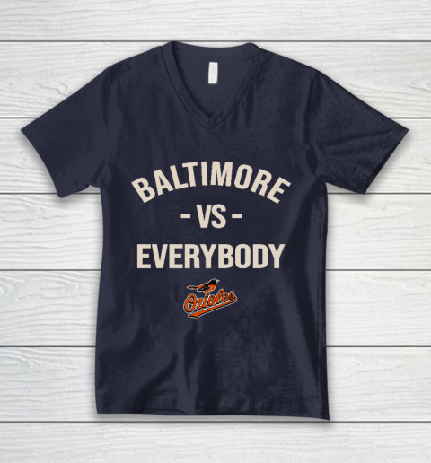 Baltimore Orioles Vs Everybody V-Neck T-Shirt 2
