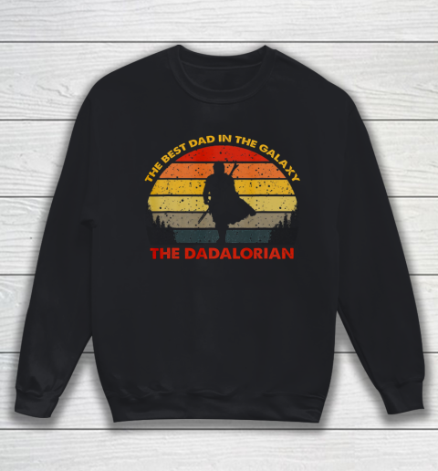 Retro The Dadalorian Graphic Father s Day Tees Vintage Best Sweatshirt