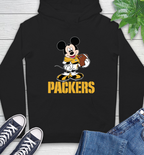 NFL Football Green Bay Packers Cheerful Mickey Mouse Shirt Hoodie